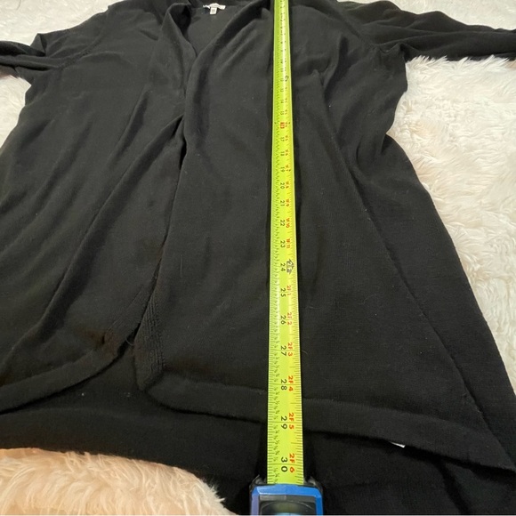 Ella Moss Black Open-Front Sweater - Picture 6 of 8